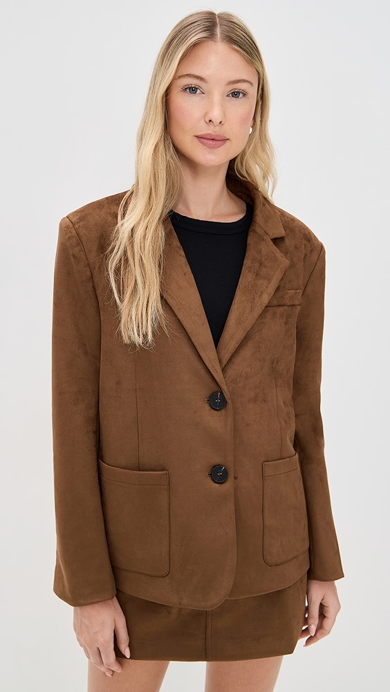 4th & Reckless Ember Faux Suede Blazer
