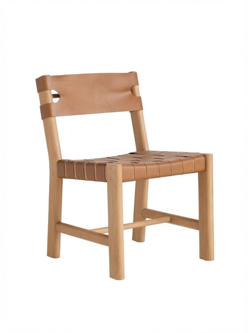 Leather Sling Dining Chair