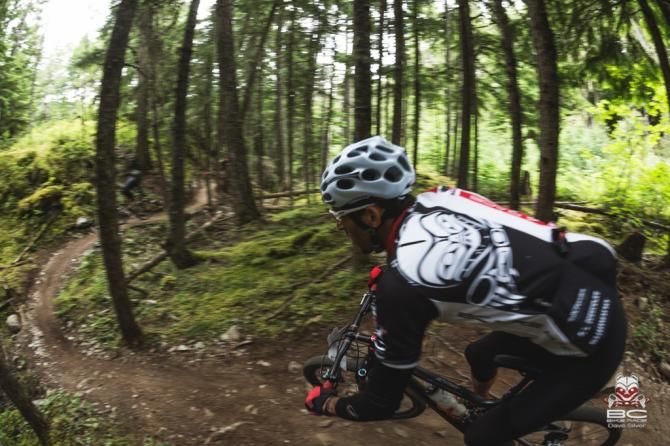 Riders perspective of Lost Lake - at full throttle.