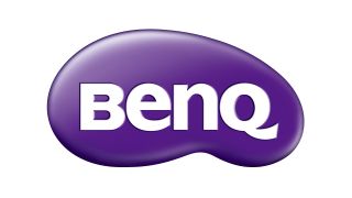 benq logo in purple