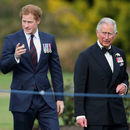 Prince Harry and King Charles attend the Gurkha 200 Pageant