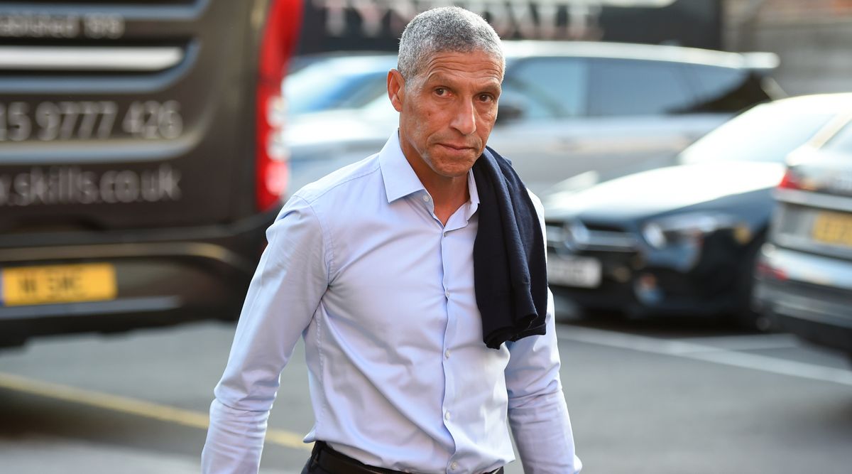 Manager Chris Hughton arrives ahead of the Championship match between Nottingham Forest and Middlesbrough at the City Ground on September 15, 2021 in Nottingham, United Kingdom.