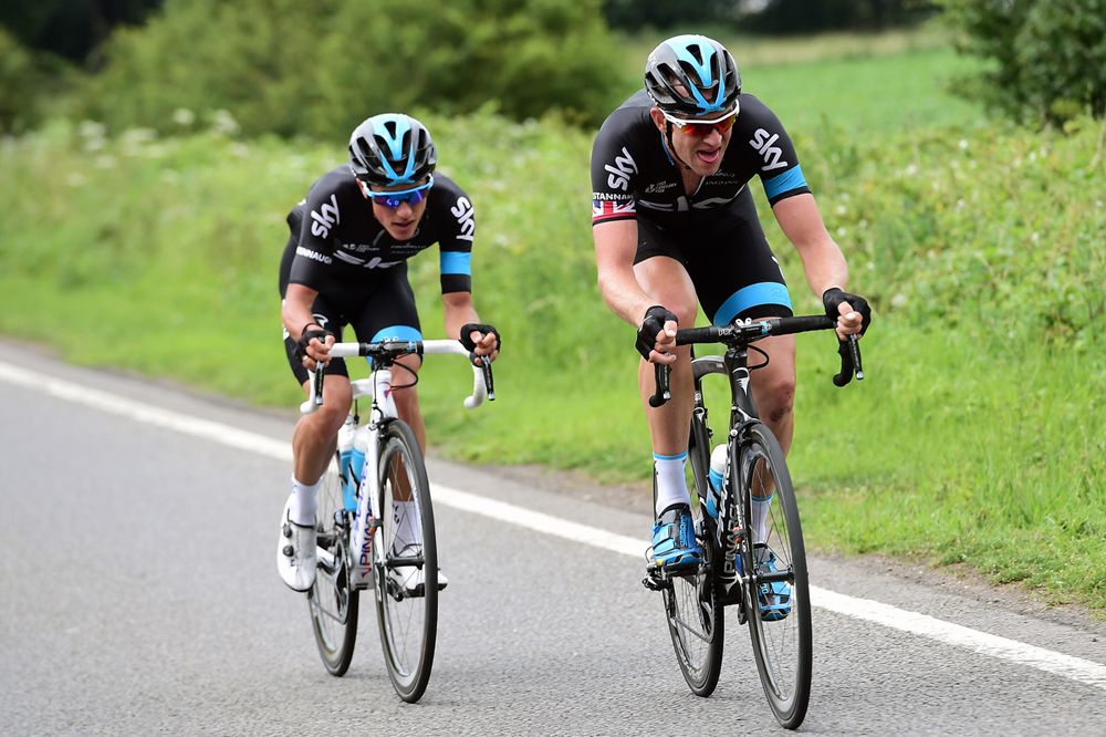 Peter Kennaugh and Ian Stannard formed a key break