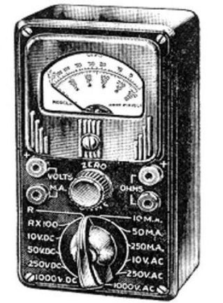 Measure Volts 1939: AC-DC Volt Ohm Milliameter