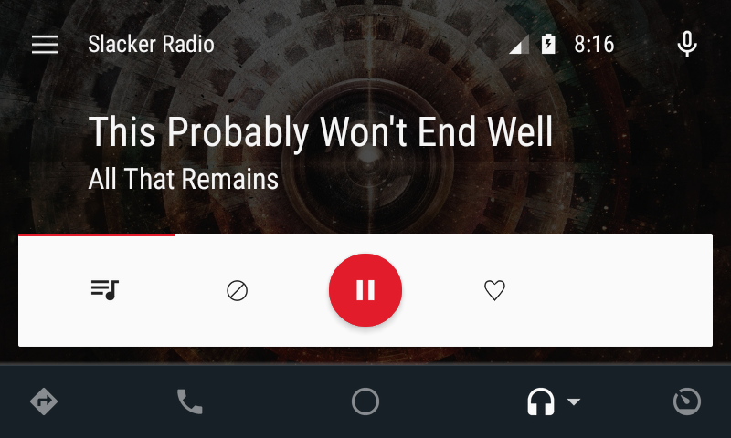 Slacker Radio for Android Auto
