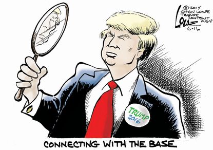 Political cartoon Donald Trump 2016