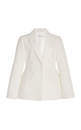 Exclusive hourglass-style cotton Collette blazer