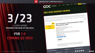 Slide deck for AMD Software Adrenalin Edition 22.3.1 with RSR and FSR 2.0