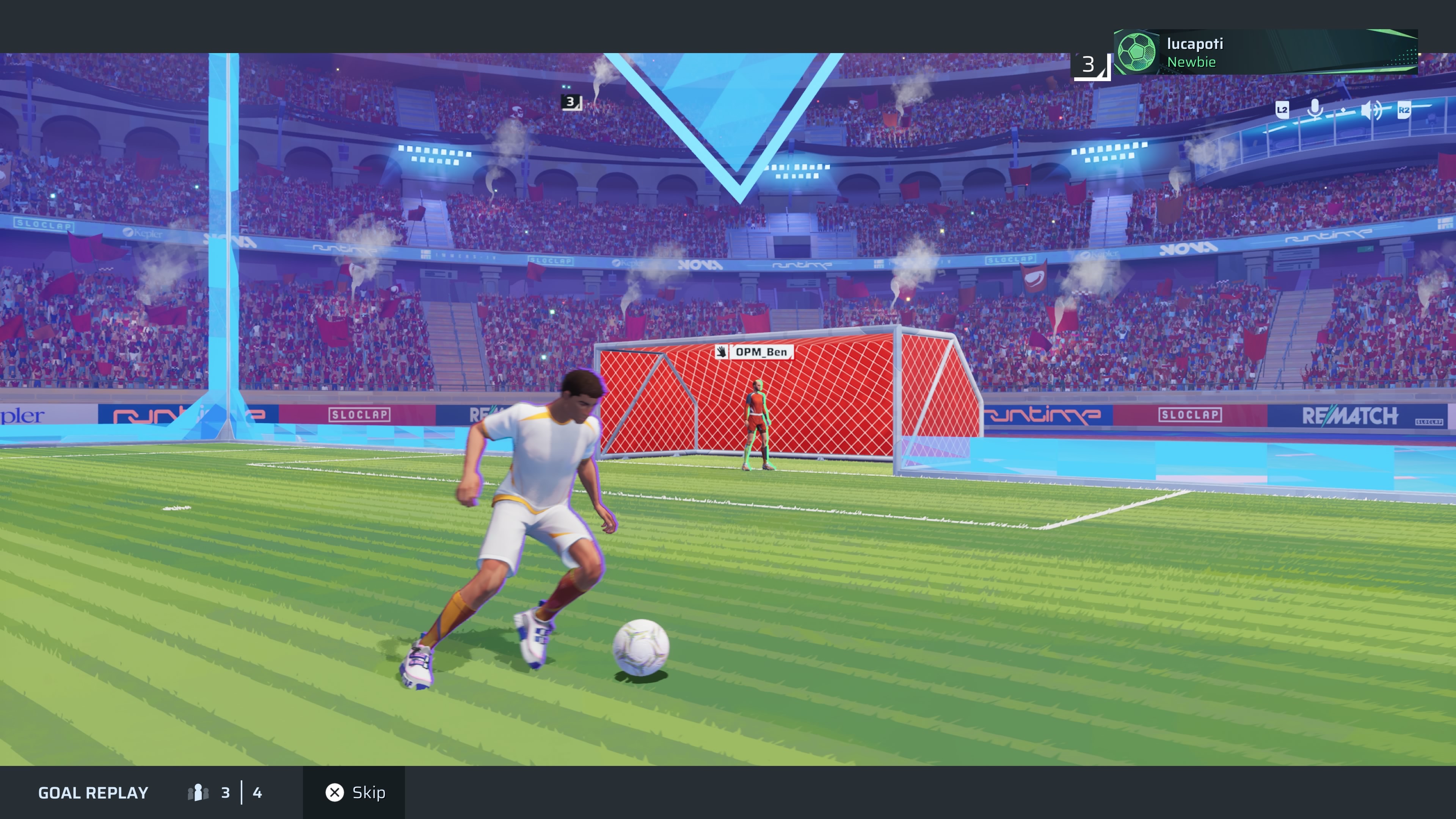 Teeing up a key pass in Rematch