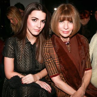 Anna Wintour Front Row At New York Fashion Week AW15