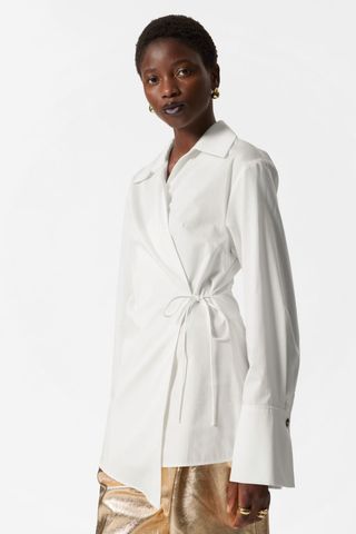 Cotton Wrap Shirt