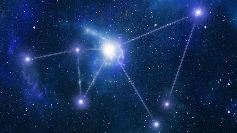 夜空中的星座