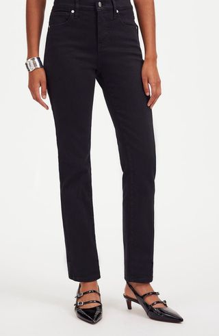 Mid Rise Stovepipe Jeans