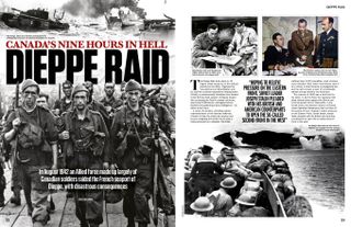 Dieppe Raid magazine spread in History of War