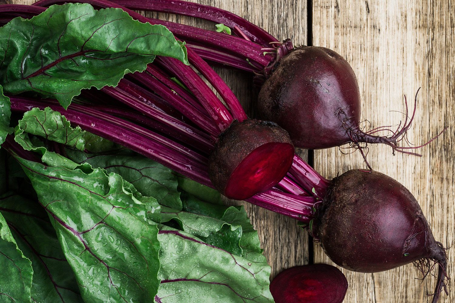 Raw beetroot is pictured