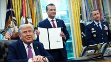President Donald Trump and Defense Secretary Pete Hegseth