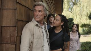 Kurt Russell and Kiersey Clemons in Monarch: Legacy of Monsters