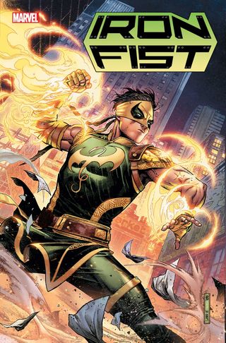 Iron Fist #1 cover, with Sword Master possibly?