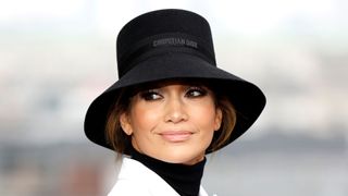 Jennifer Lopez attends the photocall for "Unstoppable" at 55 Broadway on November 07, 2024 in London, England