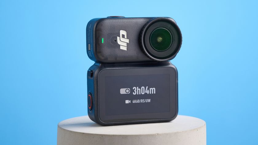DJI Osmo Nano against a blue background