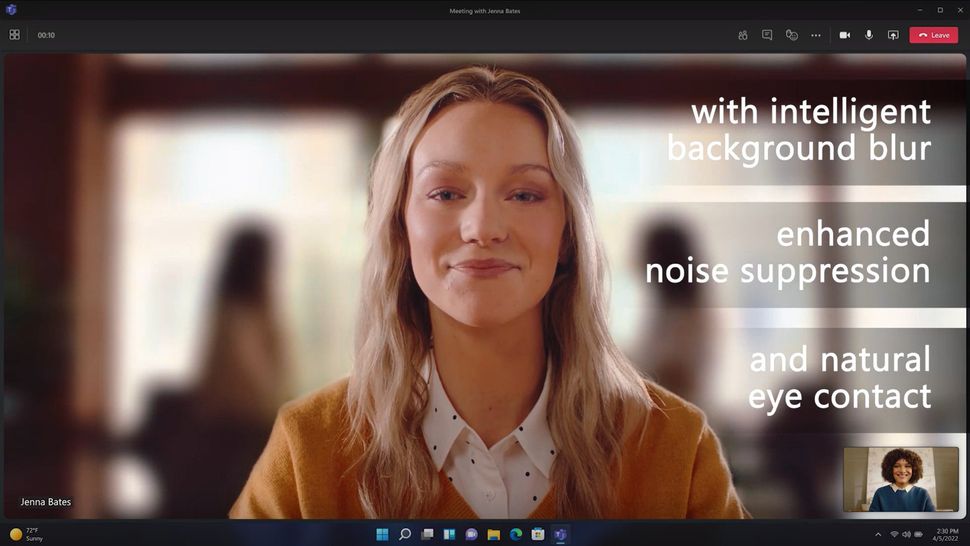 Windows 11 is getting native support for eye correction, noise ...