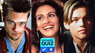 Bradd Pitt in "Fight Club," Julia Roberts in "Pretty Woman," and Leonardo DiCaprio in "Titanic"