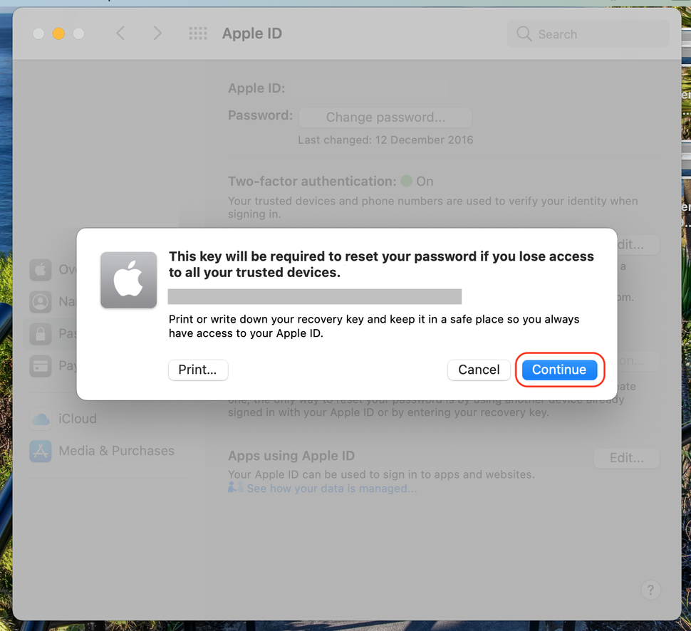 How to set up an Apple ID recovery key | Tom's Guide