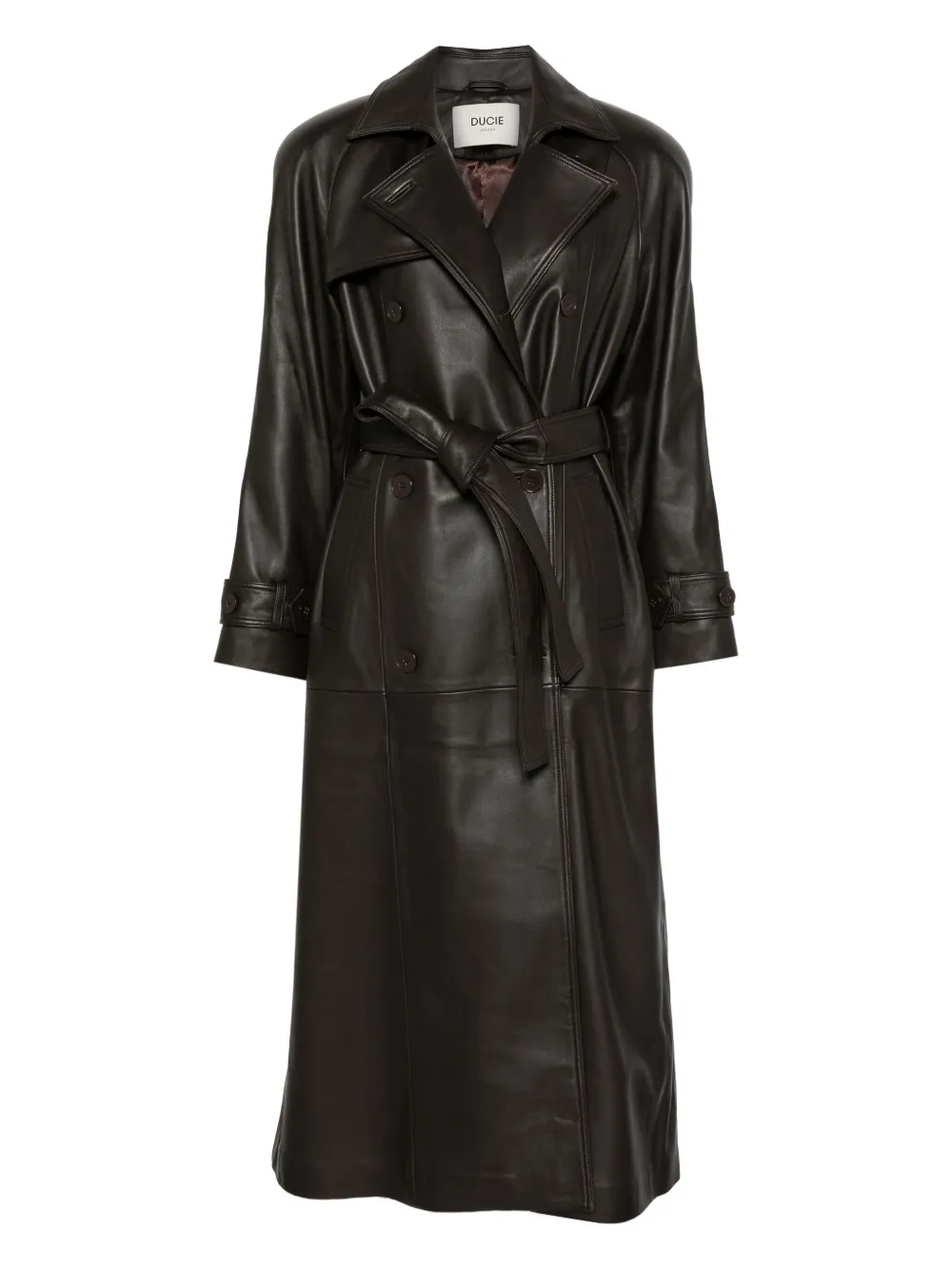 Ducie Leather Trench Coat | Xxs/xs