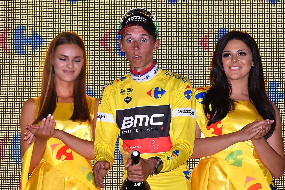 Dylan Teuns (BMC) in the race lead in Poland