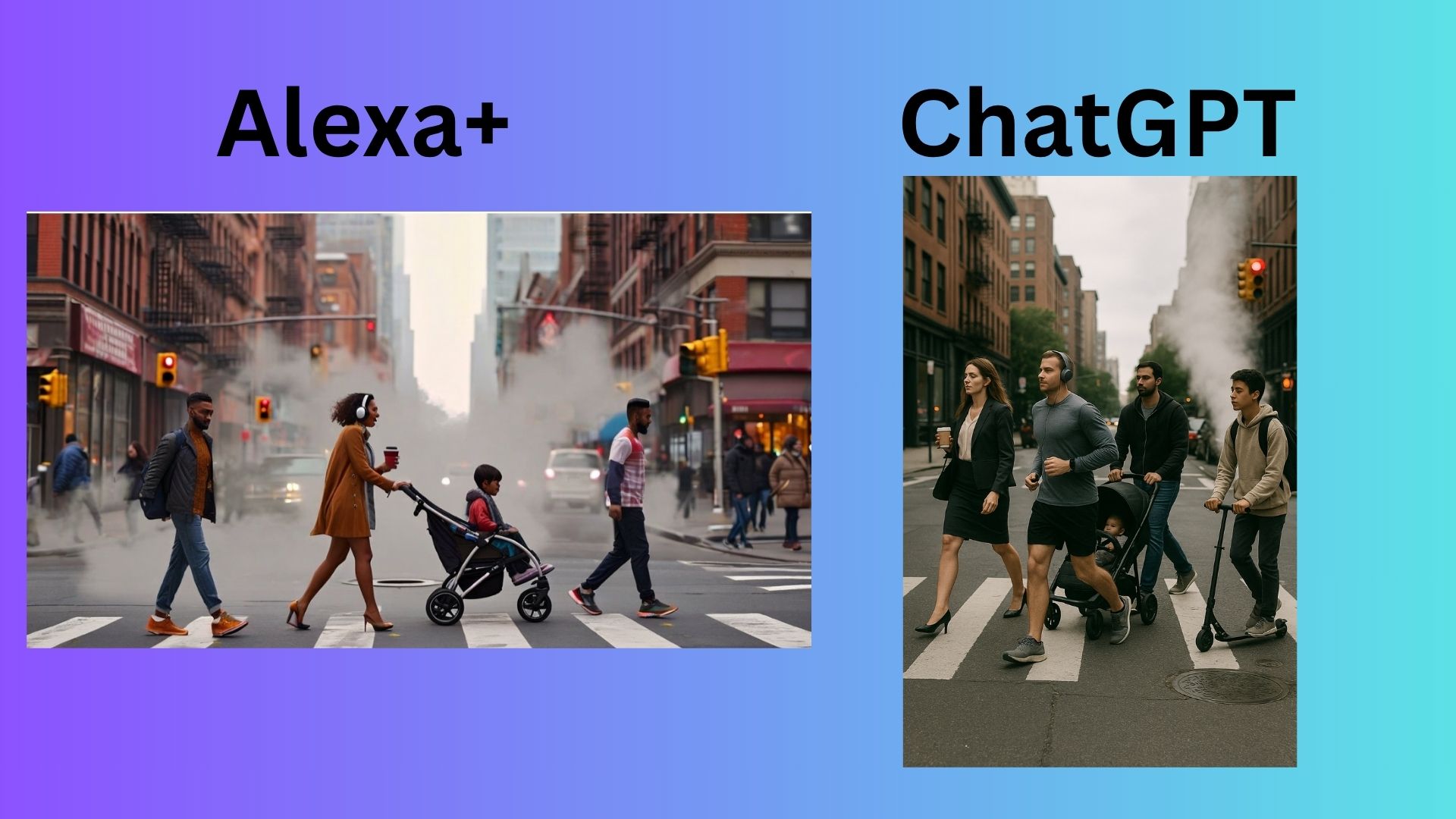 ai image of busy crosswalk