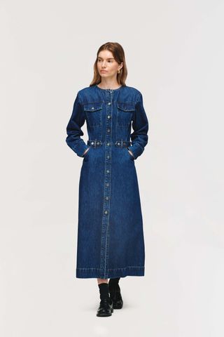 Parsons Denim Midi Dress