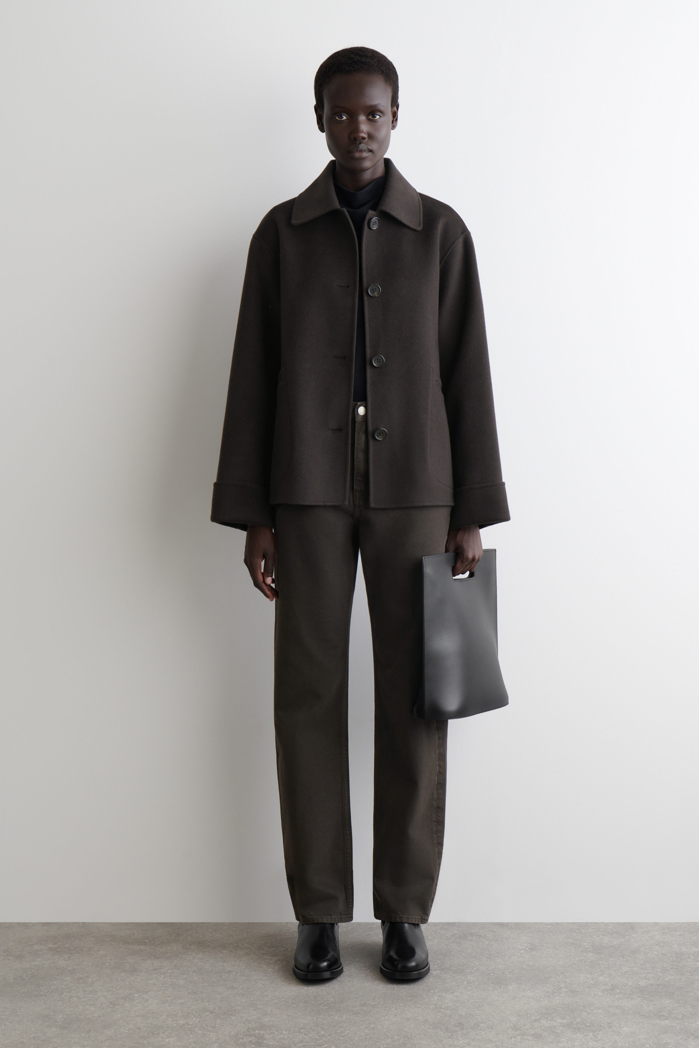 Double-Faced Wool Short Jacket