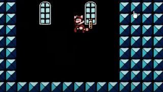Mario jumping for a warp whistle in Super Mario Bros. 3