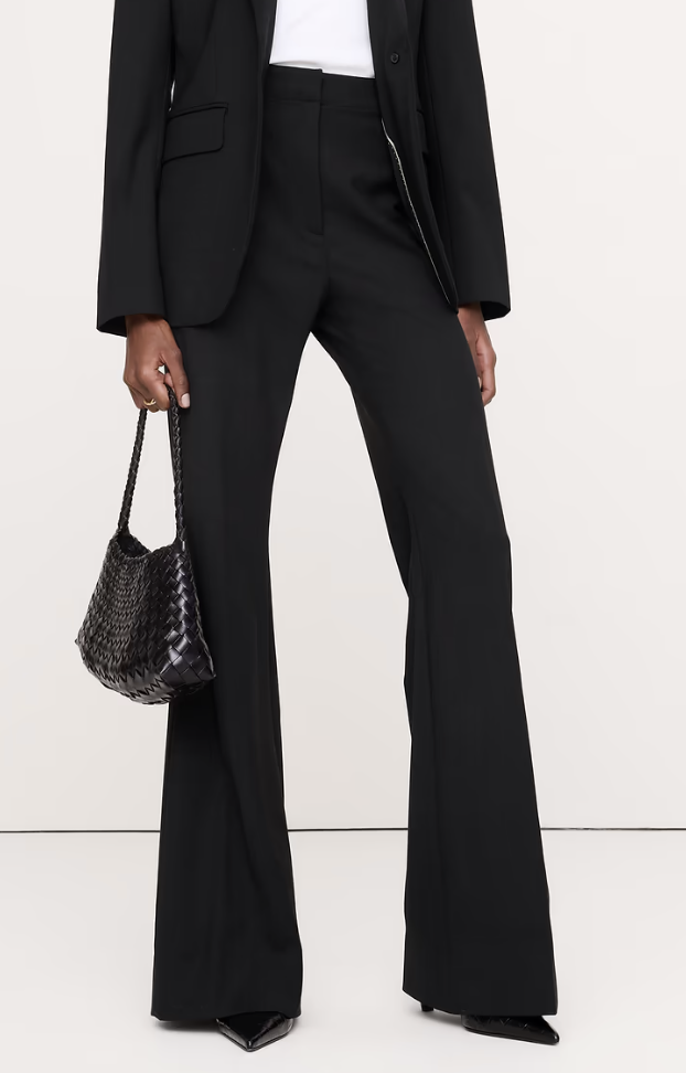 Banana Republic, Ultra High-Rise Flare Italian Lightweight Wool Pant