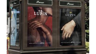 Promotional posters for the Netflix series Lupin