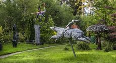 Some of the works on display at The Sculpture Park in Surrey