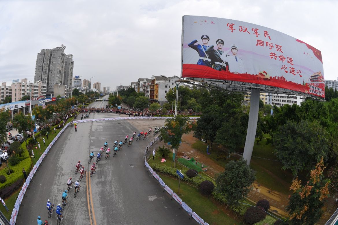 Another wet day at the Tour of Guangxi