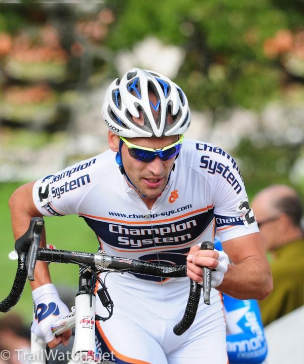 Christian Heule (Champion Systems) trying to take win today before returning home to Switzerland on Monday