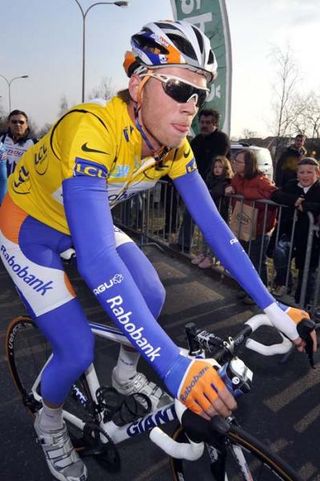 Lars Boom (Rabobank) lost his yellow jersey to an aggressive Jens Voigt.