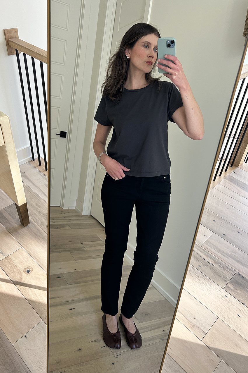 Agolde Cocktail Jeans try-on