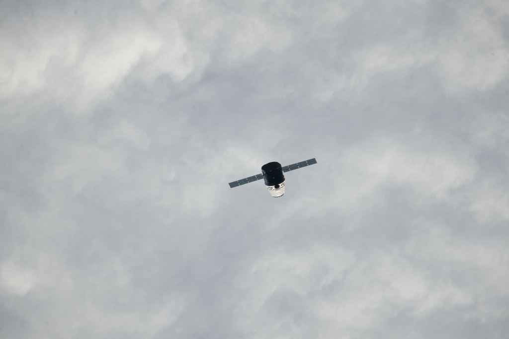 This view of SpaceX&#039;s first Dragon spacecraft to the International Space Station was captured by Expedition 31 astronauts during the capsule&#039;s first flyby on May 24, 2012. 