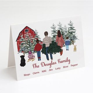 Personalized family Christmas card