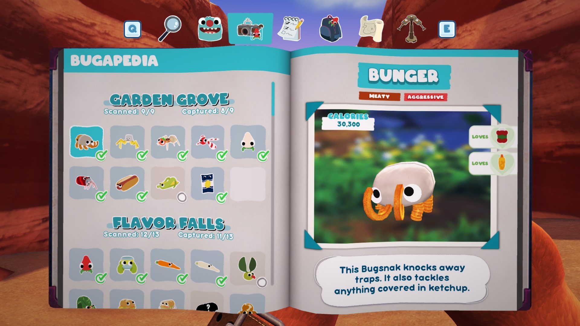 Bugsnax Bugapedia: Bunger