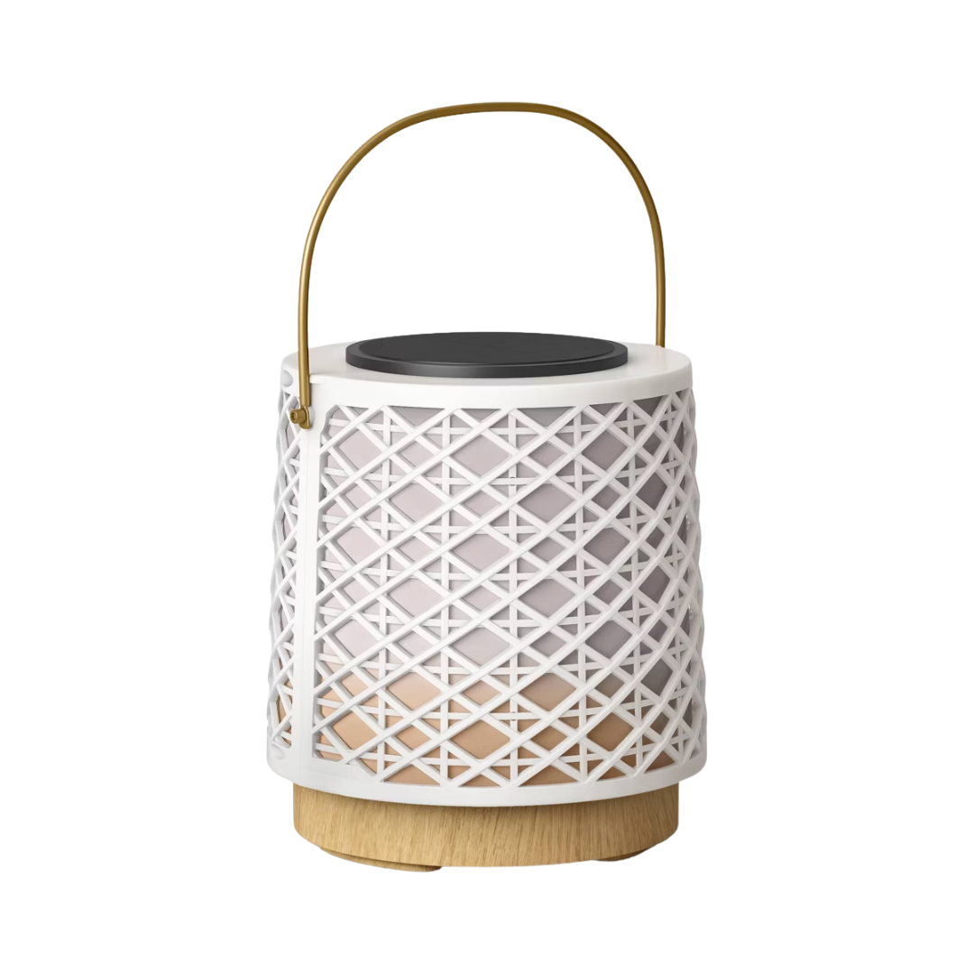 Rattan Battery/solar Led Outdoor Lantern - Thresholdu0026#8482;