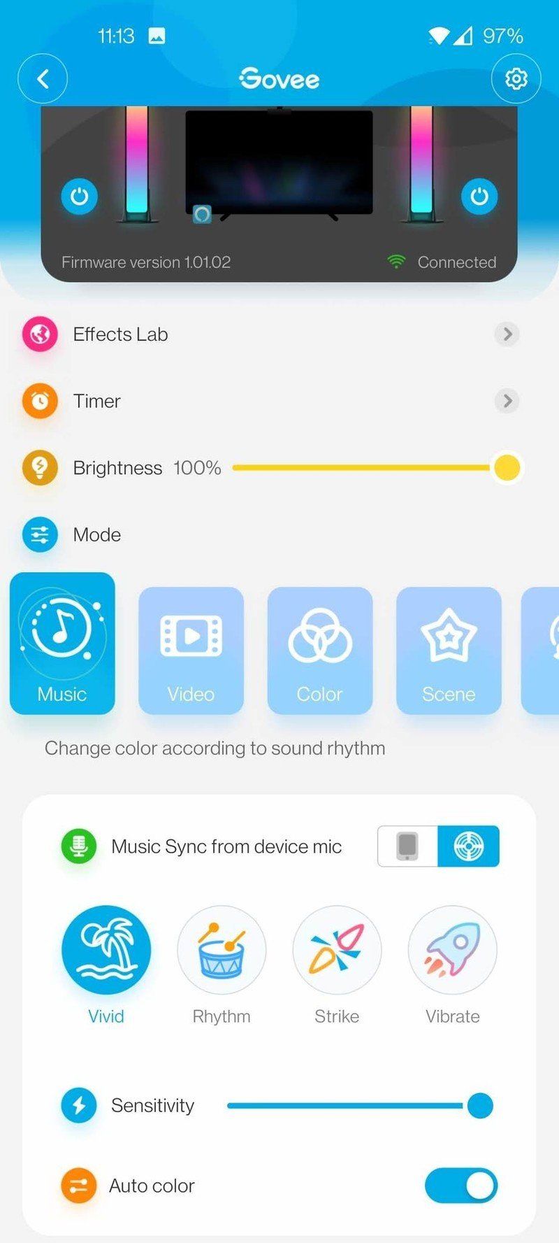 Govee Flow Pro App Screenshot
