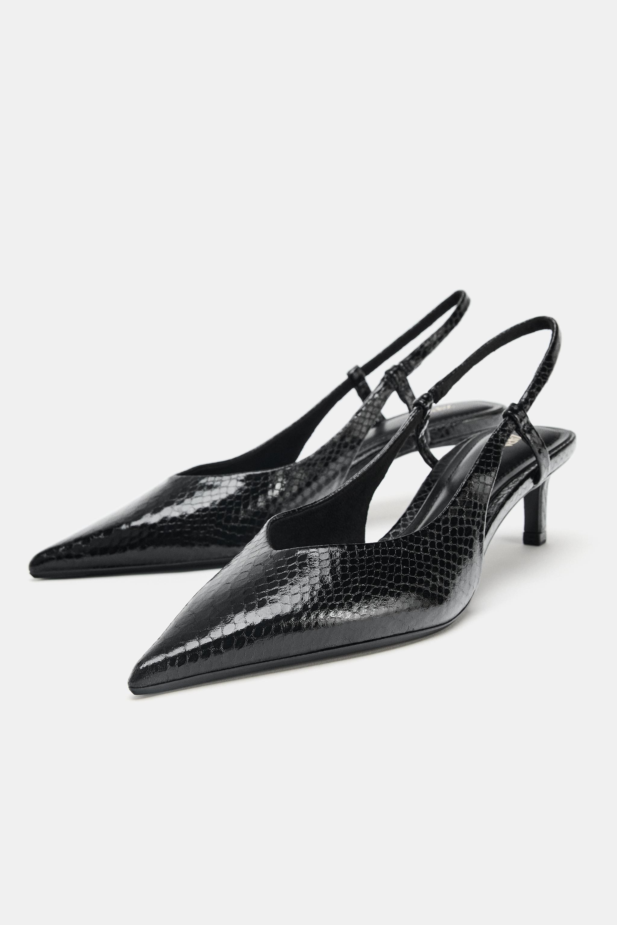 Textured Slingback Shoes
