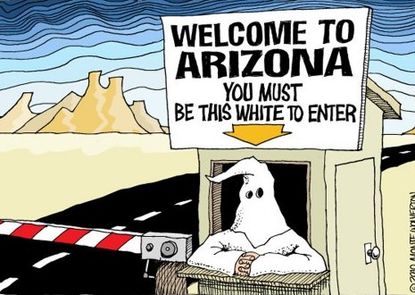 Arizona's painfully pale border