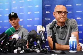 Team Sky manager Dave Brailsford speaks to the press ahead of the Tour de France