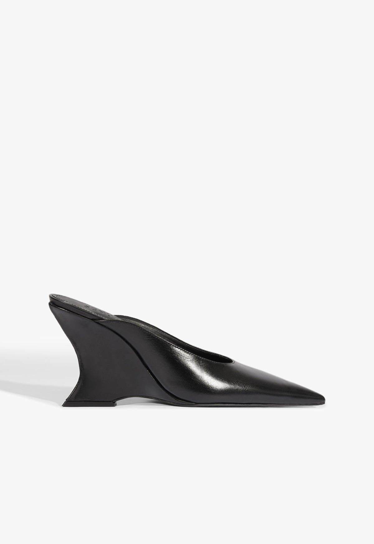 Siena Mule Pump - 5 / Black / Leather