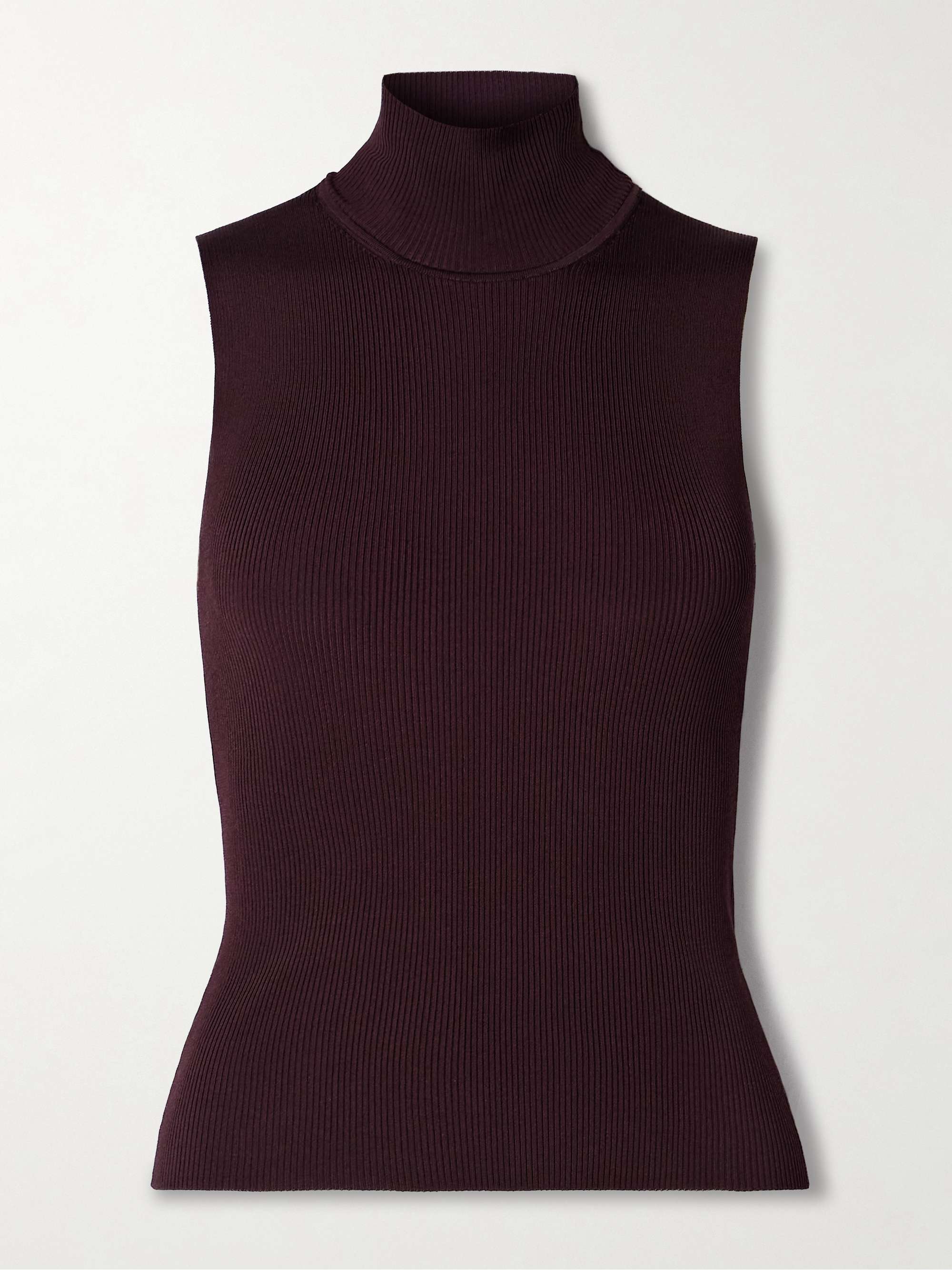Benita Ribbed-Knit Turtleneck Top
